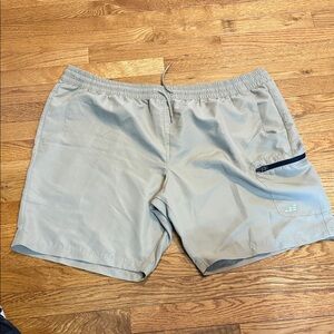 BCBG Beige Athletic Shorts with Elastic Waist